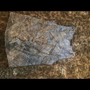 The Limited tank blouse with ruffled front